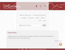 Tablet Screenshot of deexcelencia.com